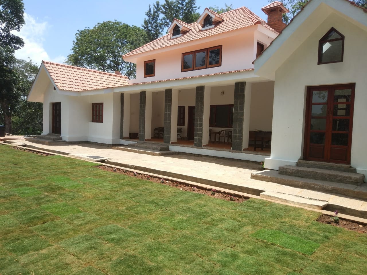 Newly completed estate bungalow at Palani Hills
