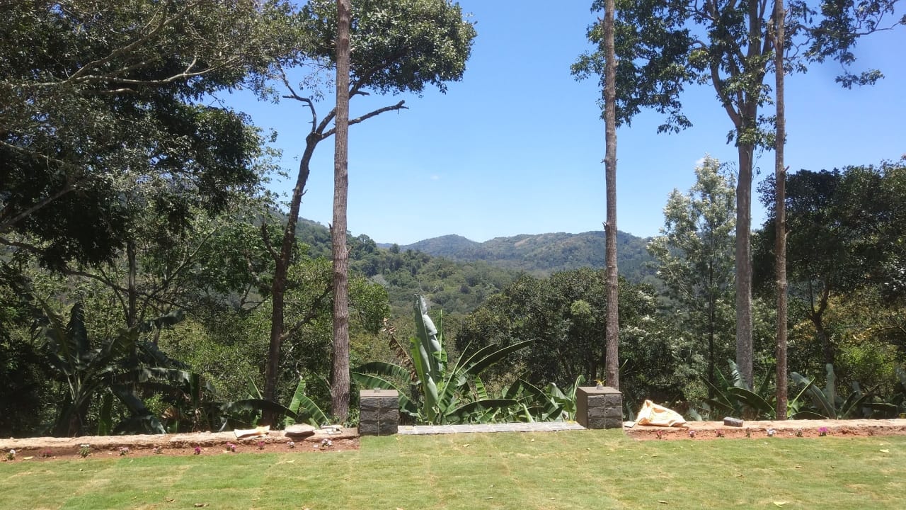 Views from the newly completed estate bungalow at Palani Hills