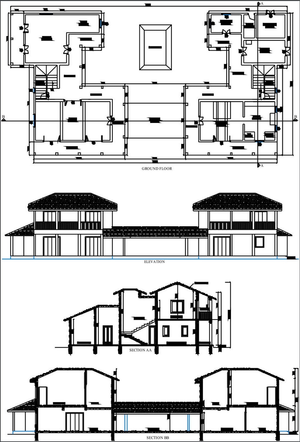 House plans and architectural drawings by Kumar and Kumar Builders
